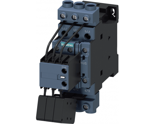 Siemens 3RT2628-1NF35 Контактор, AC-6B, 33kvar/400v, 1NO+2NC, 50-60Hz/DC-Actu, 95-130V, 3-Pole, S0 Siemens 3RT2628-1NF35 Контактор, AC-6B, 33kvar/400v, 1NO+2NC, 50-60Hz/DC-Actu, 95-130V, 3-Pole, S0