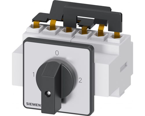 Siemens 3LD2223-7UK01 Переключатель 3 полюса, IU=32, P/AC-23A, 400V=11,5kW, 1-0-2 Siemens 3LD2223-7UK01 Переключатель 3 полюса, IU=32, P/AC-23A, 400V=11,5kW, 1-0-2