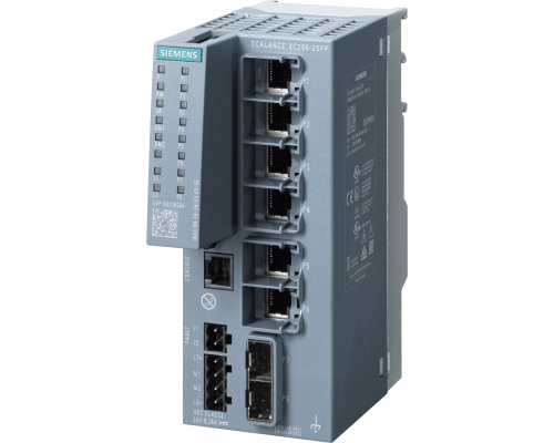 Siemens 6GK5206-2BS00-2AC2 Управляемый коммутатор Scalance xc206-2sfp, 6x RJ45, 2x SFP, резервированное питание, -40°C до +70°C Siemens 6GK5206-2BS00-2AC2 Управляемый коммутатор Scalance xc206-2sfp, 6x RJ45, 2x SFP, резервированное питание, -40°C до +70°C