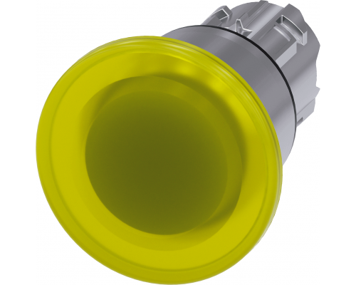 Siemens 3SU1051-1BA30-0AA0 Актуатор грибовидной кнопки с подсветкой, 22 мм, желтый, с фиксацией, вал 40 мм Siemens 3SU1051-1BA30-0AA0 Актуатор грибовидной кнопки с подсветкой, 22 мм, желтый, с фиксацией, вал 40 мм