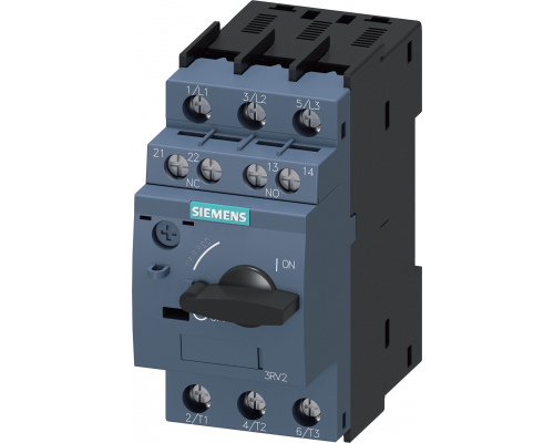 Siemens 3RV2021-1FA15 Выключатель автоматический для электродвигателя, типоразмер S0, класс расцепления 10, 3.5-5a, 65a Siemens 3RV2021-1FA15 Выключатель автоматический для электродвигателя, типоразмер S0, класс расцепления 10, 3.5-5a, 65a