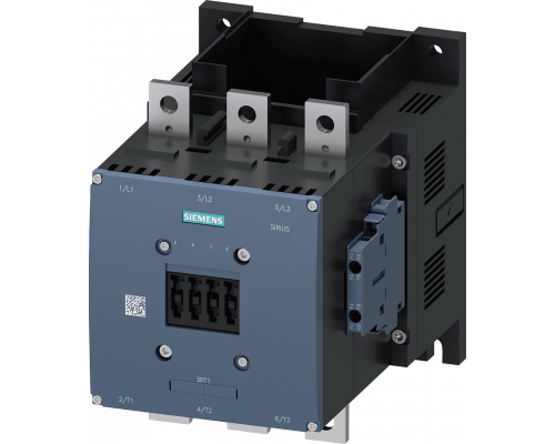 Siemens 3RT1075-6LA06 Контактор 200 кВт, 400 В, AC-3, 2НО+2НЗ, 3-полюсный, S12, шинное присоединение Siemens 3RT1075-6LA06 Контактор 200 кВт, 400 В, AC-3, 2НО+2НЗ, 3-полюсный, S12, шинное присоединение