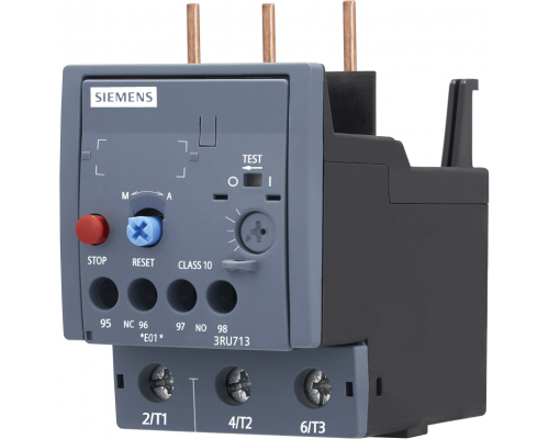 Siemens 3RU7136-4HB0 Реле перегрузки, 40…50 А, защита двигателя, размер S2, класс 10, монтаж на контактор Siemens 3RU7136-4HB0 Реле перегрузки, 40…50 А, защита двигателя, размер S2, класс 10, монтаж на контактор