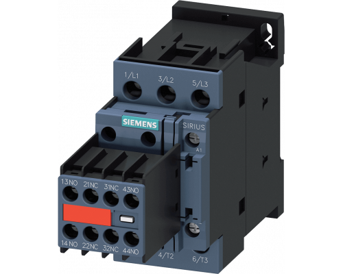 Siemens 3RT2028-1CK64-3MA0 Контактор, 3 полюса, AC-3, 18.5 кВт/400V, 2NO+2NC, 110V/120V, с варистором Siemens 3RT2028-1CK64-3MA0 Контактор, 3 полюса, AC-3, 18.5 кВт/400V, 2NO+2NC, 110V/120V, с варистором