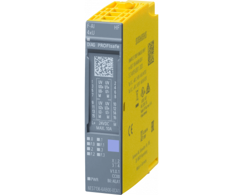 Siemens 6ES7136-6AB00-0CA1 Электронный модуль Simatic DP F-AI 4XU 0..10V HF для ET 200SP Siemens 6ES7136-6AB00-0CA1 Электронный модуль Simatic DP F-AI 4XU 0..10V HF для ET 200SP