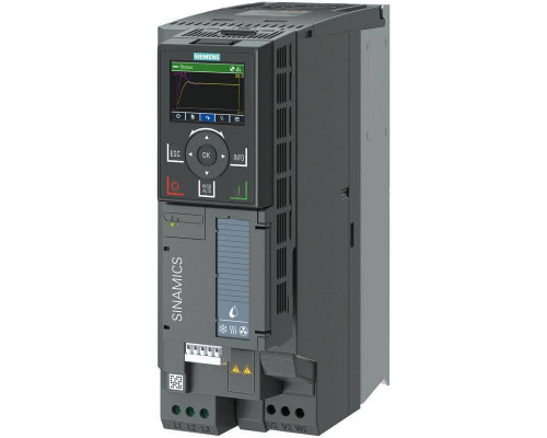Siemens 6SL3220-3YD24-0UB0 Частотное преобразование SINAMICS G120XA, 7.5 кВт, 380 В, IP20, MODBUS RTU, BACnet MS/TP, USS Siemens 6SL3220-3YD24-0UB0 Частотное преобразование SINAMICS G120XA, 7.5 кВт, 380 В, IP20, MODBUS RTU, BACnet MS/TP, USS