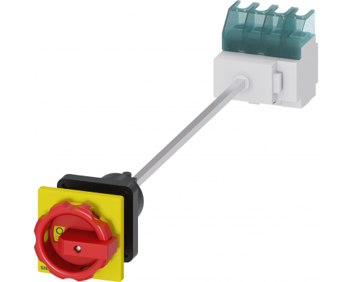 Siemens 3LD2244-1TL53 Аварийный переключатель 4-полюсный, IU=32, P/AC-23A 400V=11.5kW, монтаж на рейку/поверхность Siemens 3LD2244-1TL53 Аварийный переключатель 4-полюсный, IU=32, P/AC-23A 400V=11.5kW, монтаж на рейку/поверхность