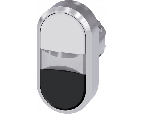 Siemens 3SU1051-3AB61-0AA0 Актуатор двойной кнопки с подсветкой, 22 мм, круглый, глянцевый металл, белая и черная кнопки Siemens 3SU1051-3AB61-0AA0 Актуатор двойной кнопки с подсветкой, 22 мм, круглый, глянцевый металл, белая и черная кнопки