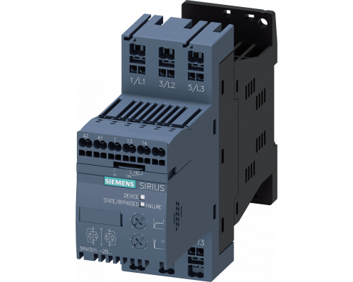 Siemens 3RW3016-2BB14 Устройство плавного пуска, типоразмер S00, 9A, 4 кВт/400V, до 40 °C Siemens 3RW3016-2BB14 Устройство плавного пуска, типоразмер S00, 9A, 4 кВт/400V, до 40 °C