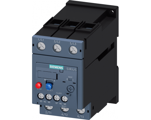 Siemens 3RU2136-4GB1 Реле перегрузки для электродвигателя, типоразмер s2, класс защ. 10А Siemens 3RU2136-4GB1 Реле перегрузки для электродвигателя, типоразмер s2, класс защ. 10А