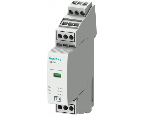 Siemens 5SD7432-6 Защитное устройство SPD тип 3, UN 120 В AC/150 В DC, UC 150 В AC/DC, UOC 2 кВ, 2-пол. Siemens 5SD7432-6 Защитное устройство SPD тип 3, UN 120 В AC/150 В DC, UC 150 В AC/DC, UOC 2 кВ, 2-пол.
