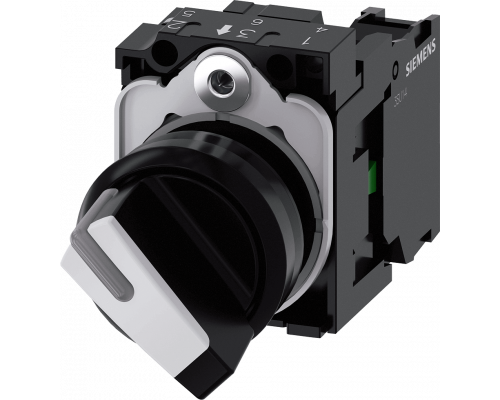 Siemens 3SU1100-2BF60-1BA0 Поворотный переключатель с подсветкой, 22мм, 2 положения, 1NO, пластик, короткая рукоятка Siemens 3SU1100-2BF60-1BA0 Поворотный переключатель с подсветкой, 22мм, 2 положения, 1NO, пластик, короткая рукоятка