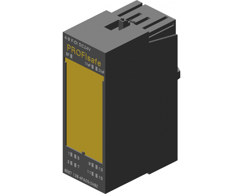 Siemens 6ES7138-4FA05-0AB0 Электронный модуль дискретного ввода повышенной безопасности для ET200S (4/8 f-di Profisafe, 24В, до PL e/SIL3) Siemens 6ES7138-4FA05-0AB0 Электронный модуль дискретного ввода повышенной безопасности для ET200S (4/8 f-di Profisafe, 24В, до PL e/SIL3)