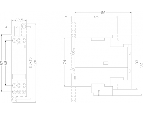 Siemens 3RN1010-1CB00 Реле термисторной защиты электродвигателя, базовый модуль, автоматическое включение, 1НО+1НЗ, 24V Siemens 3RN1010-1CB00 Реле термисторной защиты электродвигателя, базовый модуль, автоматическое включение, 1НО+1НЗ, 24V
