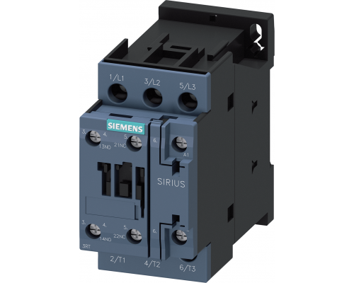 Siemens 3RT6024-1AR60 Контактор 400...440 В, 60 Гц, AC3 5.5 кВт, 400 В, Aux контакты 1 NO +1 NC, 3-полюсный, размер S0, клеммы Siemens 3RT6024-1AR60 Контактор 400...440 В, 60 Гц, AC3 5.5 кВт, 400 В, Aux контакты 1 NO +1 NC, 3-полюсный, размер S0, клеммы