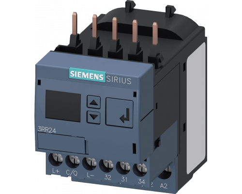 Siemens 3RR2441-1AA40 Реле контроля тока с Io-Link для контактора 3RT2, диапазон 1.6-16A, 20-400 Гц, 3-фазное, 24V DC Siemens 3RR2441-1AA40 Реле контроля тока с Io-Link для контактора 3RT2, диапазон 1.6-16A, 20-400 Гц, 3-фазное, 24V DC