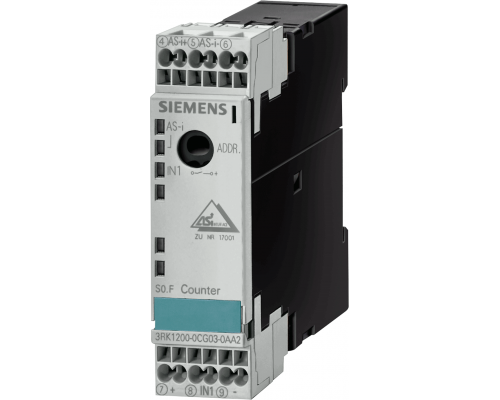 Siemens 3RK1200-0CG03-0AA2 Модуль As-интерфейса slimline S22.5, цифровой, 1i, счетный, IP20 Siemens 3RK1200-0CG03-0AA2 Модуль As-интерфейса slimline S22.5, цифровой, 1i, счетный, IP20