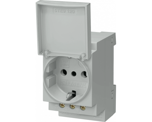 Siemens 5TE6802 Розетка ШУКО 16А, 3-полюсная с крышкой, для использования в Италии Siemens 5TE6802 Розетка ШУКО 16А, 3-полюсная с крышкой, для использования в Италии