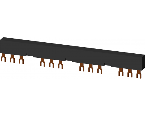 Siemens 3RV1915-3CB Шинка 3-фазная, шаг 63 мм, для 4 автоматических выключателей и аксессуаров Siemens 3RV1915-3CB Шинка 3-фазная, шаг 63 мм, для 4 автоматических выключателей и аксессуаров