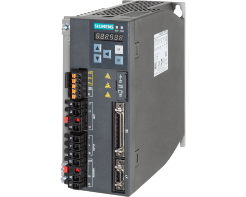 Siemens 6SL3210-5FB10-8UA0 Частотное преобразование Sinamics V90, 200-240 В, 0-330 Гц, 0.75 кВт, IP20 Siemens 6SL3210-5FB10-8UA0 Частотное преобразование Sinamics V90, 200-240 В, 0-330 Гц, 0.75 кВт, IP20