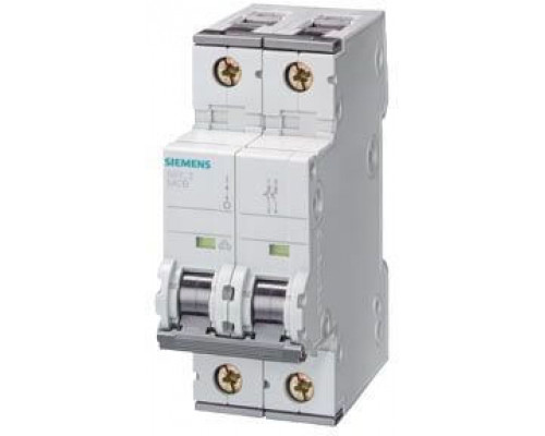 Siemens 5SY5204-7KK11 Автоматический выключатель, 2-полюсный, 4A, для железнодорожных применений, DC 440V/AC 400V, 10kA Siemens 5SY5204-7KK11 Автоматический выключатель, 2-полюсный, 4A, для железнодорожных применений, DC 440V/AC 400V, 10kA