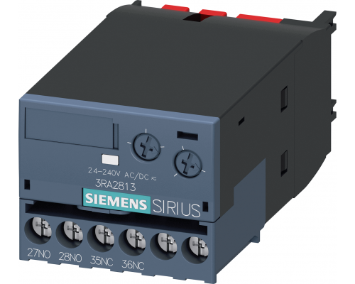 Siemens 3RA2813-1FW10 Электронный модуль блок-контактов с задержкой срабатывания, релейный 1нз+1но, 24...240v ac/dc Siemens 3RA2813-1FW10 Электронный модуль блок-контактов с задержкой срабатывания, релейный 1нз+1но, 24...240v ac/dc