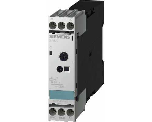 Siemens 3RP1540-1AN31 Электронное реле времени OFF-DELAY, 1 CO контакт, 9 диапазонов задержки Siemens 3RP1540-1AN31 Электронное реле времени OFF-DELAY, 1 CO контакт, 9 диапазонов задержки