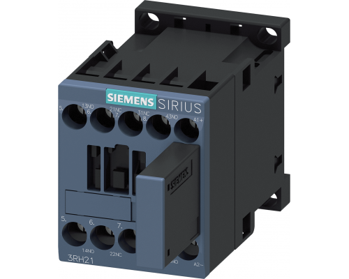 Siemens 3RH2122-1WB40 Вспомогательный контактор, контакты 2но+2нз, 24В DC, варистор, типоразмер S00, винтовые клеммы Siemens 3RH2122-1WB40 Вспомогательный контактор, контакты 2но+2нз, 24В DC, варистор, типоразмер S00, винтовые клеммы