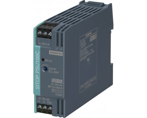 Siemens 6EP1331-5BA10 Стабилизированный блок питания 24 В / 1,3 А, вход 120-230 В Siemens 6EP1331-5BA10 Стабилизированный блок питания 24 В / 1,3 А, вход 120-230 В