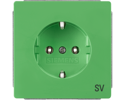 Siemens 5UB1815 Розетка Delta style зеленого цвета, 10А DC/16A AC, 250В, с защитным контактом Siemens 5UB1815 Розетка Delta style зеленого цвета, 10А DC/16A AC, 250В, с защитным контактом