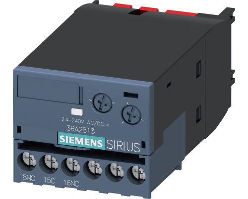 Siemens 3RA2813-1AW10 Электронный модуль блок-контактов с задержкой срабатывания, 1 релейный контакт, 24...240v ac/dc Siemens 3RA2813-1AW10 Электронный модуль блок-контактов с задержкой срабатывания, 1 релейный контакт, 24...240v ac/dc