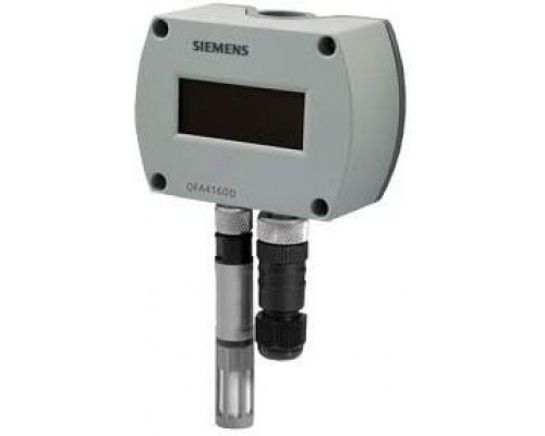 Siemens BPZ:QFA4171D Датчик влажности и температуры (4..20мА) с калибровочным сертификатом Siemens BPZ:QFA4171D Датчик влажности и температуры (4..20мА) с калибровочным сертификатом