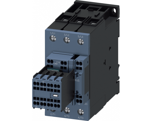 Siemens 3RT2037-3NE34 Контактор, 3-позиционный, 30 кВт/АС3/400 В, 2но+2нз, 48-80 В, с варистором, S2, пружинные клеммы Siemens 3RT2037-3NE34 Контактор, 3-позиционный, 30 кВт/АС3/400 В, 2но+2нз, 48-80 В, с варистором, S2, пружинные клеммы