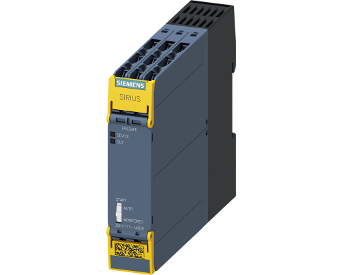 Siemens 3SK1111-1AB30 Модуль реле безопасности Sirius Standard с тремя разрешающими и одной сигнальной цепями Siemens 3SK1111-1AB30 Модуль реле безопасности Sirius Standard с тремя разрешающими и одной сигнальной цепями