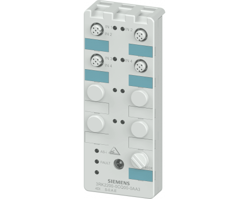 Siemens 3RK2200-0CQ00-0AA3 Модуль ввода-вывода As-i Compact K60, IP67, A/B-Slave, 4DI Siemens 3RK2200-0CQ00-0AA3 Модуль ввода-вывода As-i Compact K60, IP67, A/B-Slave, 4DI