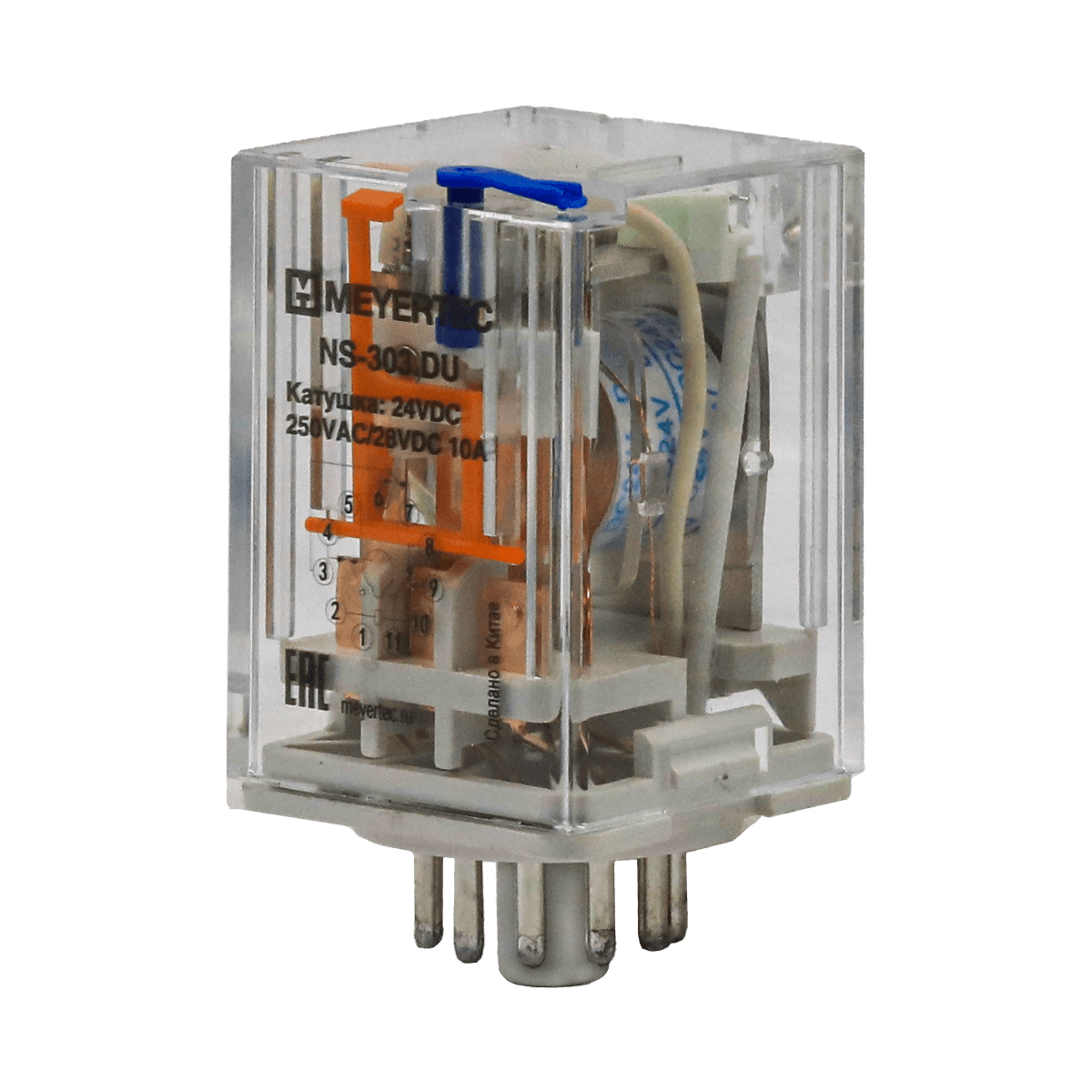 NS-303.DU Реле промежуточное 3-конт., 24VDC, ток 10 А NS-303.DU Реле промежуточное 3-конт., 24VDC, ток 10 А