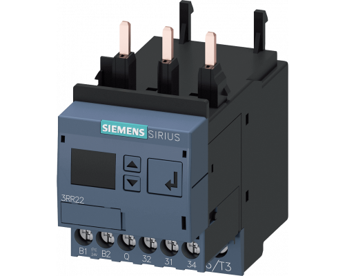 Siemens 3RR2242-1FW30 Реле контроля 3rr, для контактора 3rt2, S0, цифровая настройка, контроль тока 4-40А, 20-400Гц, 3-фазное питание 24-240V Siemens 3RR2242-1FW30 Реле контроля 3rr, для контактора 3rt2, S0, цифровая настройка, контроль тока 4-40А, 20-400Гц, 3-фазное питание 24-240V