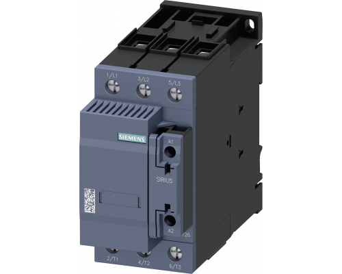 Siemens 3RT2637-1AB05 Контактор, переменного тока, 75 кВар/400В, 2НЗ, 24В AC, 50/60Гц, 3-х полюсный, размер S2, клеммная колодка Siemens 3RT2637-1AB05 Контактор, переменного тока, 75 кВар/400В, 2НЗ, 24В AC, 50/60Гц, 3-х полюсный, размер S2, клеммная колодка