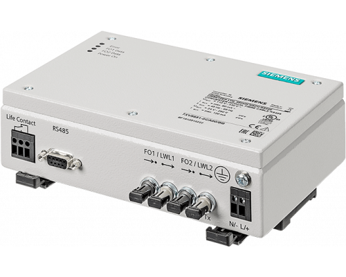 Siemens 7XV5651-0CA00 Конвертер опто-RS485 2 канала с оптоволокном 820 нм, до 115 кбит/с, резервирование RTU Siemens 7XV5651-0CA00 Конвертер опто-RS485 2 канала с оптоволокном 820 нм, до 115 кбит/с, резервирование RTU