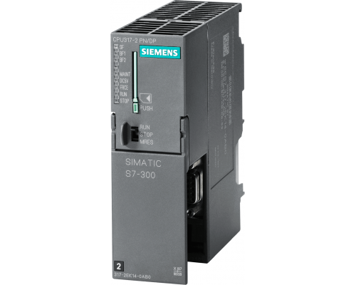 Siemens 6ES7317-2EK14-0AB0 Процессорный модуль Simatic S7-300 CPU 317-2 PN/DP с Ethernet и MPI/DP интерфейсами Siemens 6ES7317-2EK14-0AB0 Процессорный модуль Simatic S7-300 CPU 317-2 PN/DP с Ethernet и MPI/DP интерфейсами