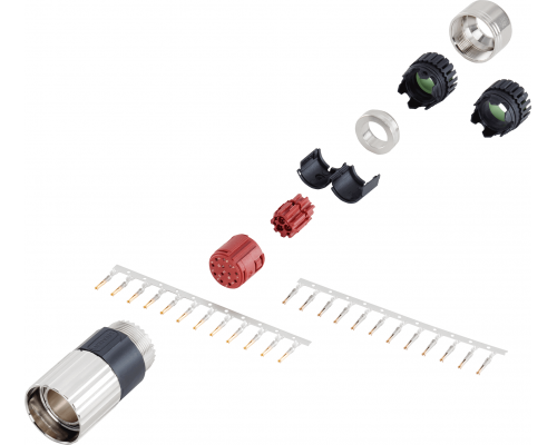 Siemens 6FX2003-0SU12 Сигнальный штекер 12-позиционный, гнездо, с накидной гайкой, для проводов 0,08-0,56 мм2 Siemens 6FX2003-0SU12 Сигнальный штекер 12-позиционный, гнездо, с накидной гайкой, для проводов 0,08-0,56 мм2