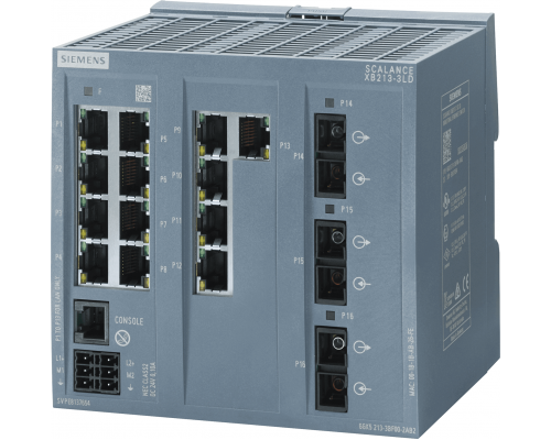 Siemens 6GK5213-3BF00-2TB2 Управляемый коммутатор Scalance xb213-3ld, 13 портов RJ45, 3 порта SC, порт консоли, резервный блок питания Siemens 6GK5213-3BF00-2TB2 Управляемый коммутатор Scalance xb213-3ld, 13 портов RJ45, 3 порта SC, порт консоли, резервный блок питания