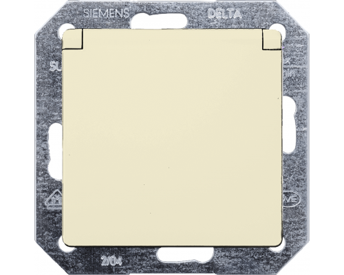 Siemens 5UB1907 Розетка электрическая белая Schuko 10A DC/16A AC с защитным контактом, откидывающейся крышкой и безрезьбовыми зажимами Siemens 5UB1907 Розетка электрическая белая Schuko 10A DC/16A AC с защитным контактом, откидывающейся крышкой и безрезьбовыми зажимами