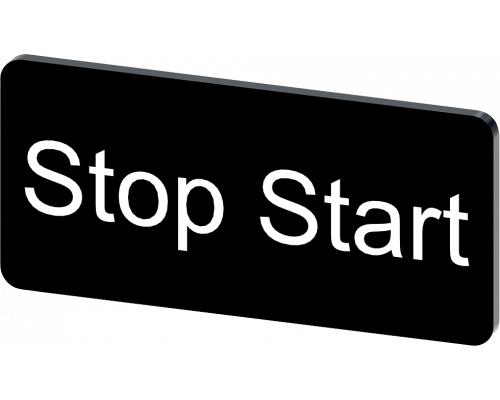 Siemens 3SU1900-0AC16-0DC0 Маркировочная табличка для крепления на держателе, 12.5 x 27mm, черная, белая надпись Siemens 3SU1900-0AC16-0DC0 Маркировочная табличка для крепления на держателе, 12.5 x 27mm, черная, белая надпись