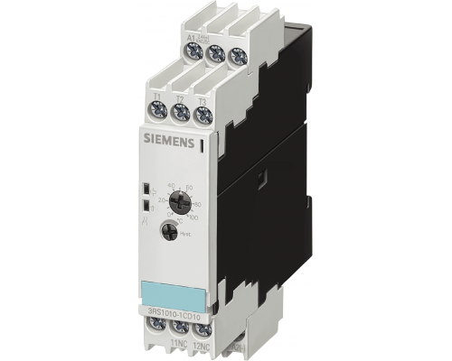 Siemens 3RS1000-2CD20 Реле контроля температуры, диапазон 0-200°C, 24V AC/DC, Cage-Clamp, 1з+1р Siemens 3RS1000-2CD20 Реле контроля температуры, диапазон 0-200°C, 24V AC/DC, Cage-Clamp, 1з+1р