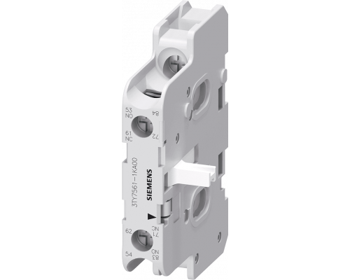 Siemens 3TY7561-1KA00 Блок дополнительных контактов для устройств размера от 3 до 12 Siemens 3TY7561-1KA00 Блок дополнительных контактов для устройств размера от 3 до 12