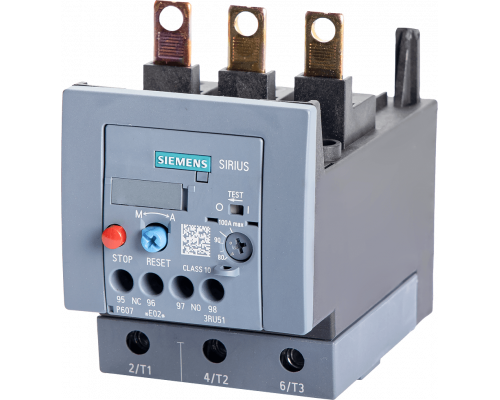 Siemens 3RU5146-4FB0 Реле перегрузки 28...40 А, размер S2, класс 10 для защиты двигателя Siemens 3RU5146-4FB0 Реле перегрузки 28...40 А, размер S2, класс 10 для защиты двигателя