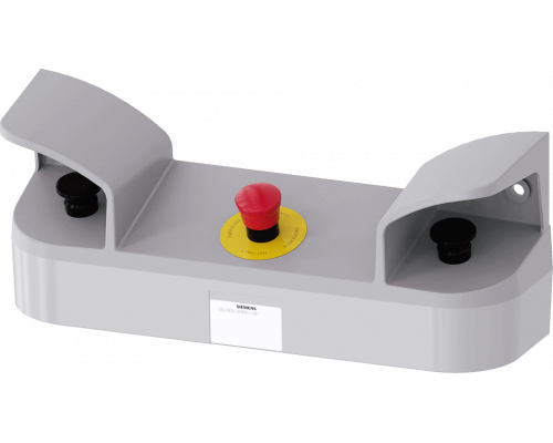 Siemens 3SU1803-3NB00-1AE1 Пост управления двуручный, 22mm, пластик, 3 командные точки, 2 грибовидные кнопки, 1 аварийная кнопка Siemens 3SU1803-3NB00-1AE1 Пост управления двуручный, 22mm, пластик, 3 командные точки, 2 грибовидные кнопки, 1 аварийная кнопка