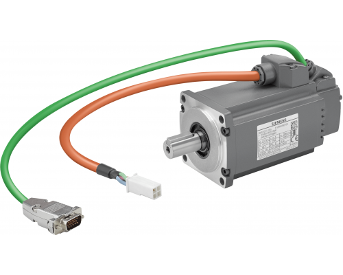 Siemens 1FL6032-2AF21-1MG1 Серводвигатель, P 0,2 кВт, Nn 3000 об/мин, M0 0,64 Н·м, вал D30 мм, датчик 21-бит Siemens 1FL6032-2AF21-1MG1 Серводвигатель, P 0,2 кВт, Nn 3000 об/мин, M0 0,64 Н·м, вал D30 мм, датчик 21-бит