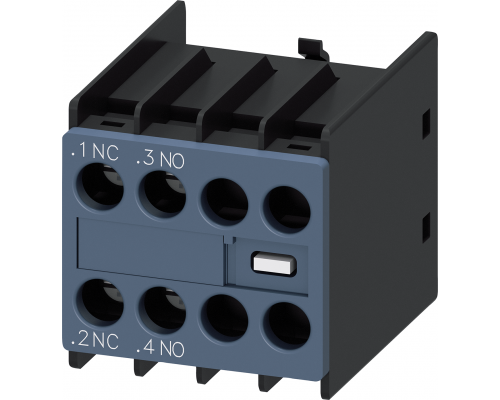 Siemens 3RH6911-1HA11 Блок кнопочной связи AUX, 1 нормально открывающий и 1 нормально закрывающий контакт, для контакторов и реле контакторов Siemens 3RH6911-1HA11 Блок кнопочной связи AUX, 1 нормально открывающий и 1 нормально закрывающий контакт, для контакторов и реле контакторов